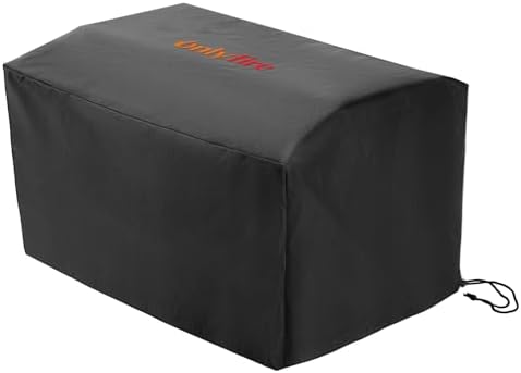 25" Grill Cover for Grill & Oven, Waterproof Barbecue BBQ Cover for Blackstone, Cuisinart, Royal Gourmet, Pit Boss, Monument Grills, Fits Onlyfire Gas Grills, Pizza Oven, Wood Pellet Smoker, CV700