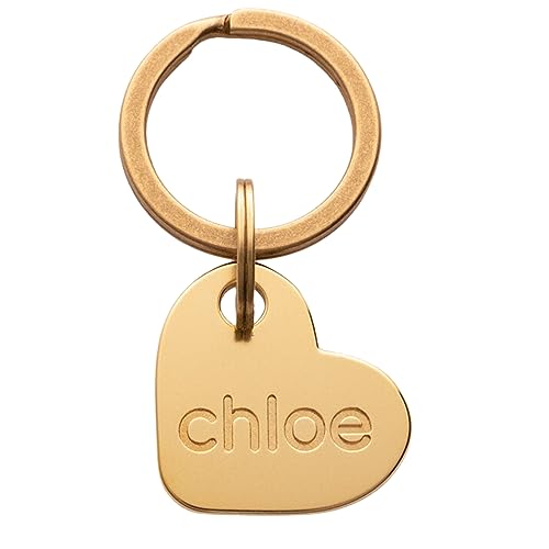 SOLID BRASS PET TAG - Modern, Minimal Pet IDs. Durable, Lifetime tags with deep cut text. Includes space for two phone numbers. (Heart)