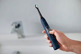 PHILIPS Sonicare ProtectiveClean 6500 Rechargeable Electric Power Toothbrush with Charging Travel Case and Extra Brush Head, Navy Blue, HX6462/07