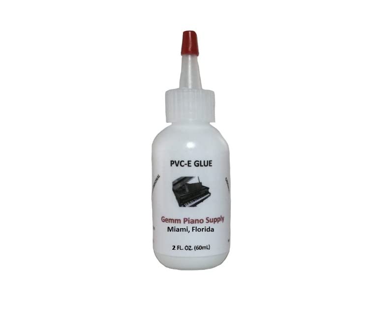 GEMM Piano PVC-E Glue - Excellent Adhesive for Piano Keytops, Felts or Leather Material (2 oz)
