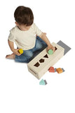 LOVEVERY | The Block Set | Solid Wood Building Blocks and Shapes + Wooden Storage Box, 70 Pieces, 18 Colors, 20+ Activities, Toddler Block Set and Converts into a Pull Car, Ages 18 to 48+ months