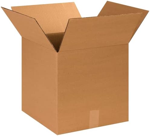 PARTNERS BRAND 14 x 14 x 14 Corrugated Cardboard Boxes, Medium 14"L x 14"W x 14"H, Pack of 25 | Shipping, Packaging, Moving, Storage Box for Home or Business, Strong Wholesale Bulk Boxes