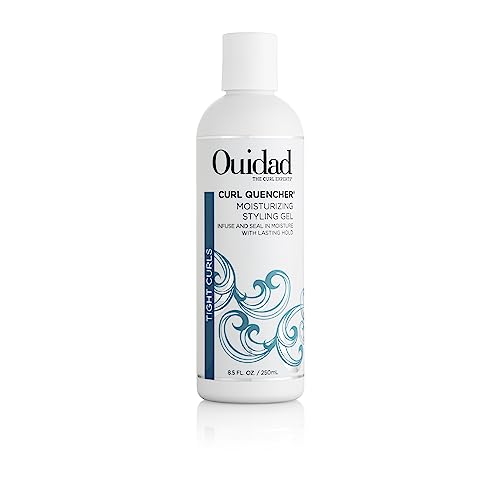 Ouidad Curl Quencher Moisturizing Styling Gel, Bouncy, Soft & Defined Curls, On-The-Go Style Refresher, Frizz Control, Curl Defining Gel, Flexible Lasting Hold, For Tight Curls