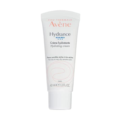 Avene Hydrance RICH Hydrating Cream, Daily Face Moisturizer, Non-Comedogenic, 1.3 Oz