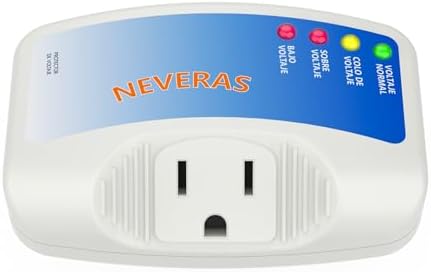 Refrigerator Surge Protector, Malictele Single Outlet Voltage Protector Home Appliances 120V 10A Voltage Brownouts Plug Outlet for Fridge TV Air Conditioners Surge Protector -1 Pack