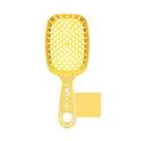 FHI HEAT UNbrush Wet & Dry Vented Detangling Hair Brush, Amber Yellow