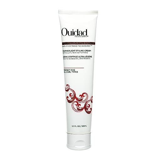 OUIDAD Advanced Climate Control Styling Cream, Featherlight Curl Cream for Curly Hair, Shiny, Hydrated & Frizz-Free Curls, Sulfates, Parabens & Cruelty-Free Curly Hair Products