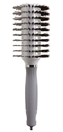 Olivia Garden Turbo Vent Oval Twin & 100% Boar Hair Brush