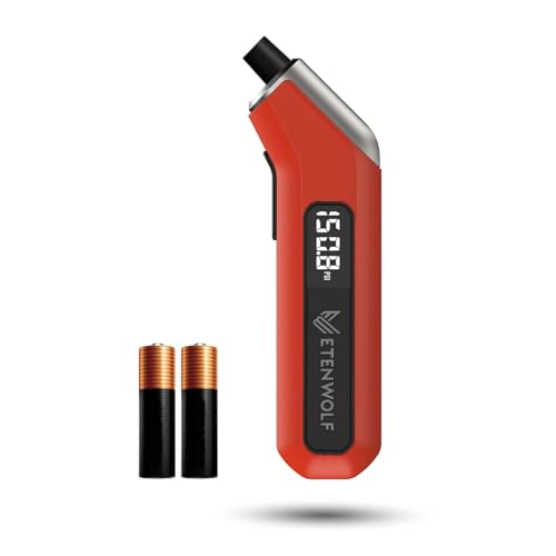 ETENWOLF T300 Plus Tire Pressure Gauge 200 PSI, Digital Tire Gauge with Bright LED Display, Tire Gauges for Tire Pressure with Presta Valve Adaptor (Vivid Orange)