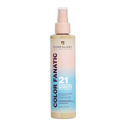 Pureology Color Fanatic Leave-in Conditioner | Hair Treatment and Detangler Spray | Smooths Frizz and Protects Hair Color From Fading | Heat Protectant | Vegan