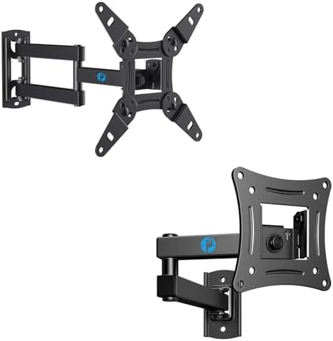 Pipishell Full Motion TV Monitor Wall Mount Bracket Articulating Arms Swivel Tilt Extension Rotation for Most 13-42 Inch