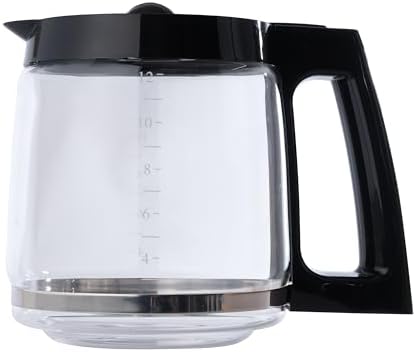 Replacement 12-Cup Glass Carafe for Hamilton Beach Coffee Makers - Compatible with Models 46300, 46310, 49950, 49980, and More – BPA-Free, Easy-Grip Handle, Dishwasher Safe
