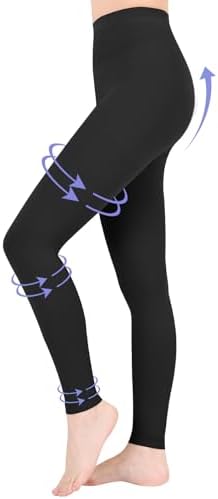 Compression Pantyhose for Women & Men, 20-30mmHg Medical Graduated Compression Leggings, Waist High Compression Stockings for Varicose Veins Edema Flight