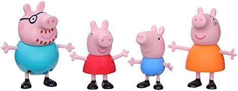 Peppa Pig Toys Peppa's Family, 4 Family Figures, Preschool Toys for 3 Year Old Girls and Boys and Up