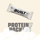 BUILT Protein Bars, White Chocolatey Cookies 'N Cream Puff, 12 bars, Protein Snacks, 17g of Protein, Collagen, Protein Bar with only 150 calories & 6g sugar, Gluten Free, Great Protein Snack