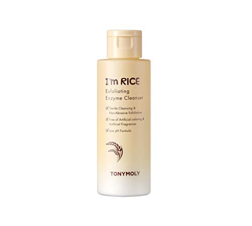 TONYMOLY I'm Rice Exfoliating Enzyme Cleanser, Enzyme Powder Face Wash, All-in-one Waterless Gentle Rice Polishing & Exfoliating Face Wash, 50 g