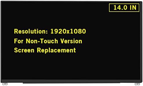 14.0" New Screen Replacement for Dell Latitude 7490 7480 KGYYH 48DGW 6HY1W FHD 1920x1080 30Pin Non-Touch Screen LED LCD Display Panel