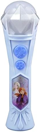 eKids Disney Frozen Toy Microphone for Kids with Built-in Music and Flashing Lights, Designed for Fans of Frozen Gifts for Girls