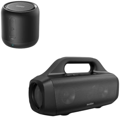 Soundcore Mini Bluetooth Speaker Motion Boom Outdoor Speaker with Titanium Drivers, BassUp Technology, IPX7 Waterproof, 24H Playtime, App