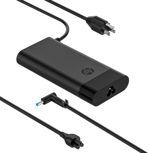 90W Smart Ac Adapter Charger Fit for HP Envy Touchsmart Sleekbook 14 15 17 M7 Pavilion 14 15 M4 with HP Notebook Compaq14 15 Series 709986-003 710413-001 19.5V 4.62A Laptop Charger 4.5mm Blue tip