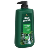 Irish Spring Original Clean Moisturizing Body and Face Wash, 30 Oz Pump (Pack of 4)