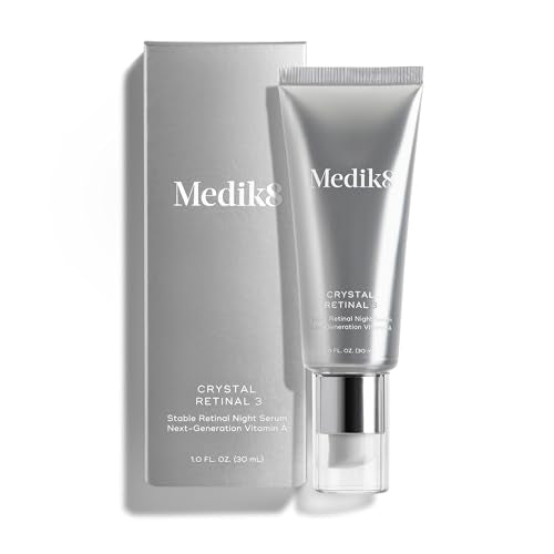 Medik8 Crystal Retinal 3 - Brightening, Firming, Advanced Skin Retinaldehyde Serum - Smooths Wrinkles - Hyaluronic Acid, Glycerin, Vitamin E - 1 oz