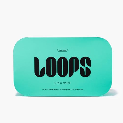 LOOPS CLEAN SLATE - Detoxifying Hydrogel Face Mask - Detoxify, Cleanse & Soothe - Deeply Purifying and Super Hydrating - Minimizes the Look of Pores