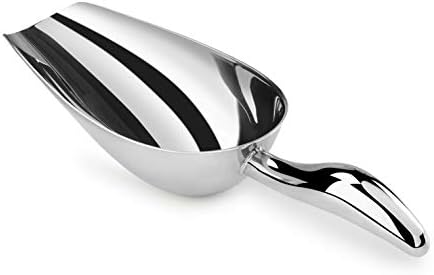 New Star Foodservice 1028522 Stainless Steel Bar Ice Flour Utility Scoop, 18-Ounce