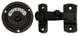 Ironmongery World Black Antique Iron WC Vacant Engaged Toilet Bathroom Door Lock Indicator Bolts - Black Antique Finish