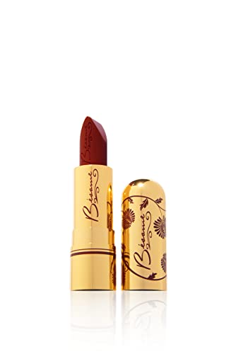 BESAME Cherry Red Lipstick 1935 Vintage Shade, Cool, Ripe Dark Red, Great for Medium to Deep Skin, With Moisturizing Vitamin E, Satin Finish, Long-Lasting Lip-Stick Color or Matte Lip Stain