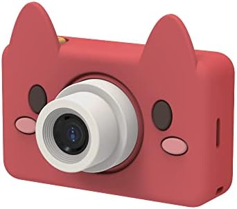 Kidamento Kids Digital Camera & Video Camcorder, Soft BPA-Free Silicone Casing, 32GB Memory Card - Model C - Akito The Fox