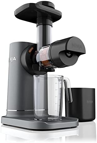 Ninja JC151 NeverClog BPA-Free Cold Press Juicer with Total Pulp Control and 2 One-Touch Programs (Machine Gray, Renewed)