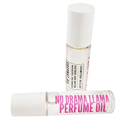 No Drama Llama Birthday Cake Scented Perfume Oil Roll on Bottle .3 oz