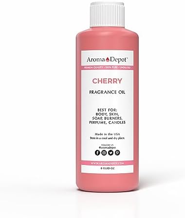 Aroma Depot Cherry Perfume/Body Oil (7 Sizes) Our Interpretation, Premium Quality Uncut Fragrance Oil (8 Ounce Plastic Bottle (240ml))