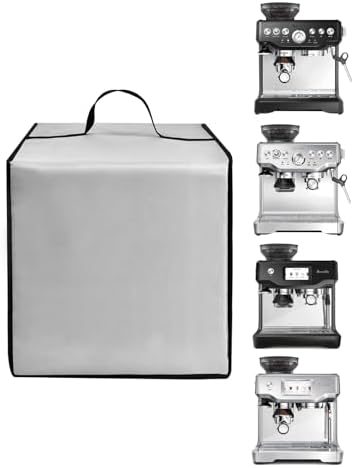 Espresso Machine Cover,Latte Maker Cover,Heavy Duty Heat-Resistant Waterproof Case,for Breville Espresso Machine BES870XL, BES880BSS, BES876BSS,Stainless Steel Coffee Maker