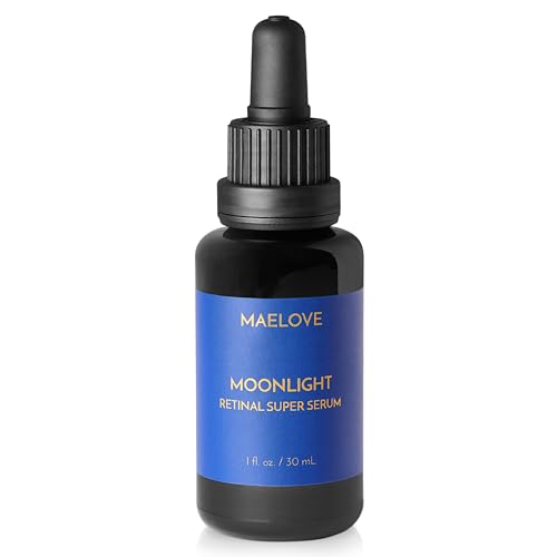 MAELOVE Moonlight Advanced Retinal Super Serum, 10x Stronger than Regular Retinol, for Softening Lines and Wrinkles, Reducing Dark Spots, Improving Skin Firmness, Vegan, Cruelty-Free, 1.0 fl oz