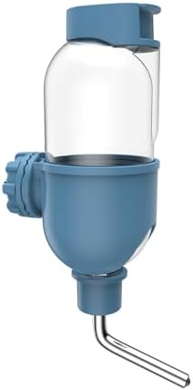 Pet Water Bottle for Cage Crate 17oz Water Dispenser for Small Animal Rabbit Guinea Pig Chinchilla Ferret Squirrel Hedgehog (Blue)