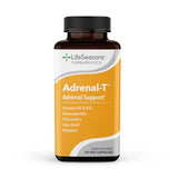 LifeSeasons - Adrenal-T - Adrenal Fatigue Support Supplement - Helps Lower Cortisol - Avoid Burnout - Aids Stress Management - Energizing - with Ashwagandha Adaptogens - 60 Capsules