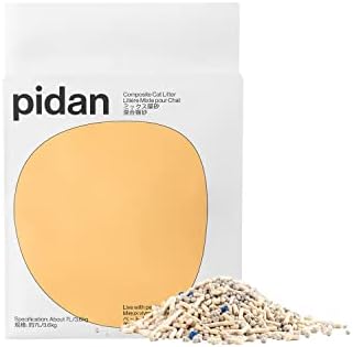 pidan Mix Cat Litter,Clumping Tofu Cat Litter with Bentonite,Dust Free Scent Free,Selected Quality Pea Dregs,5-Fold Water Absorption(7.9lb×1bag)