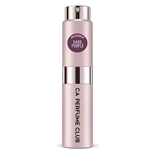 CA Perfume Impression of Dark Purple For Women Replica Version Fragrance Dupes Concentrated Long Lasting Eau de Parfum Spray Refillable Atomizer Bottle 0.27 Fl Oz/8ml-X1