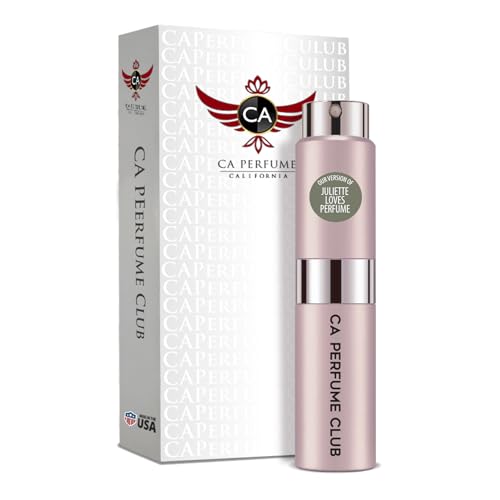 CA Perfume Impression of Juliette Loves Perfume For Women & Men Replica Version Fragrance Eau de Parfum Spray Refillable Bottle 0.27 Fl Oz/8ml-X1