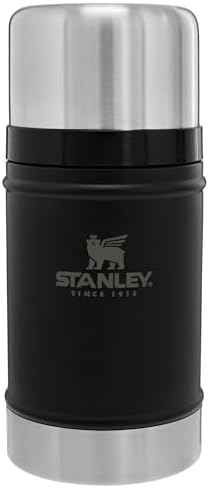 STANLEY Vacuum Insulated Large Food Jar, 18/8 Stainless Steel Food Jar for Cold and Hot Food, Soup Thermos with Leak Proof Lid Doubles as Cup, Wide Mouth Food Thermos