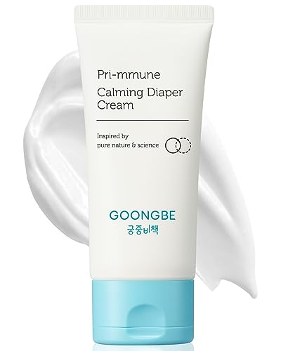 Pri-mmune Calming Diaper Cream - Korean Baby Diaper Cream with Zinc Oxide and Panthenol - Treats, Soothes - Soft Matte Skin, Allergen-Free, 2.7oz.