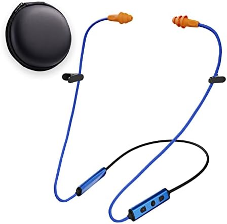 Ear Plugs Bluetooth Headphones for Work, Neckband Wireless Earbuds with 20 Hour Battery, Noise Reduction Isolating in-Ear Earplug Earphones with Mic and Controls, for Industrial Safety Construction