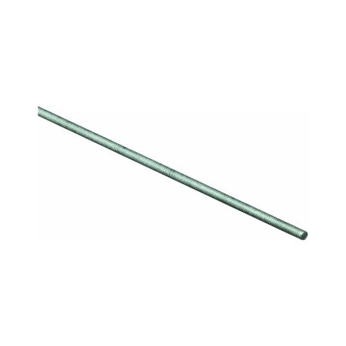 Stanley National N218-289 Stanley Threaded Rod, 5/16-24 X 3 Ft, Steel, Zinc Plated