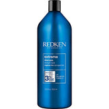 REDKEN Shampoo for Damaged Hair, Repairs Strength and Adds Flexibility, Infused With Proteins, Extreme, 1000 ml