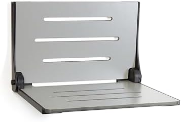 Seachrome SHAF-185155-PGS-S-MB Shower, Grey Seat with Matte Black Frame