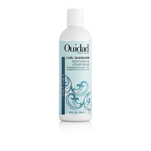 Ouidad Curl Quencher Moisturizing Conditioner, Curl Defining Hair Conditioner for Soft, Nourished & Hydrated Curls, Helps Repair Damage, Creamy Detangling Conditioner, For Tight Curls