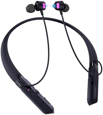 cozoo Bluetooth Headphones Neckband, 30H Playtime Wireless Bluetooth Earbuds w/Mic in-Ear Magnetic Neckband Earphone, IPX5 Sweatproof Deep Bass Headset for Home, Traveling, Outdoor, Business Trips