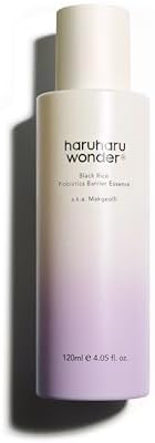 haruharu Wonder Black Rice Probiotics Barrier Essence 4.05 fl. oz., Essence Toner to Strengthen Skin Barrier with Ceramides, Fermented Ingredients, Soothing, Moisturizing, Plumping